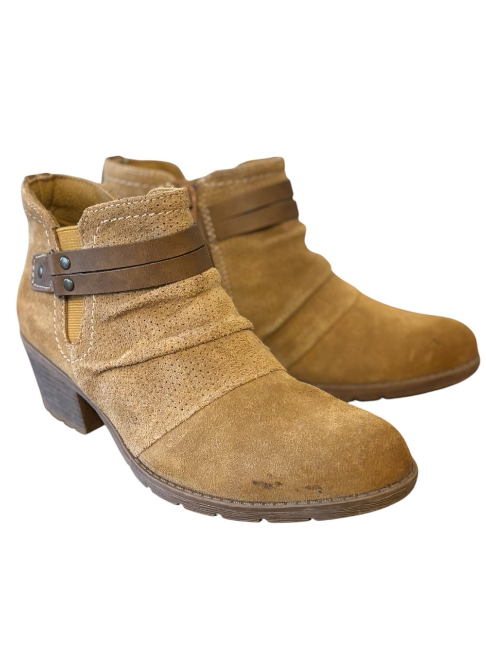 Earth Origins Odel Suede Ankle Bootie Boots Size 8 EU 39